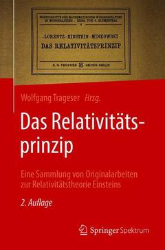 Cover of the book Das Relativitätsprinzip