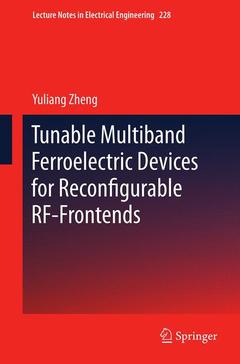 Couverture de l’ouvrage Tunable Multiband Ferroelectric Devices for Reconfigurable RF-Frontends