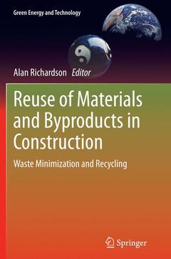 Cover of the book Reuse of Materials and Byproducts in Construction