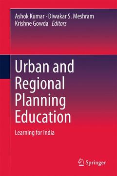 Couverture de l’ouvrage Urban and Regional Planning Education 