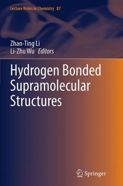 Couverture de l’ouvrage Hydrogen Bonded Supramolecular Structures