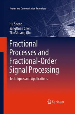 Couverture de l’ouvrage Fractional Processes and Fractional-Order Signal Processing