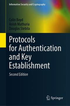 Couverture de l’ouvrage Protocols for Authentication and Key Establishment