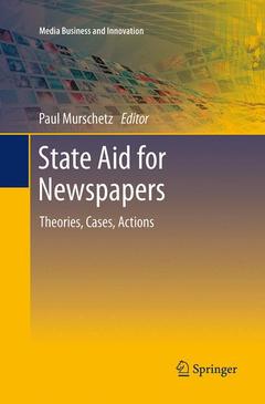 Cover of the book State Aid for Newspapers