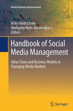 Couverture de l’ouvrage Handbook of Social Media Management