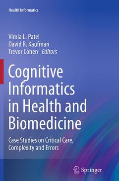 Cover of the book Cognitive Informatics in Health and Biomedicine
