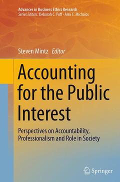 Couverture de l’ouvrage Accounting for the Public Interest