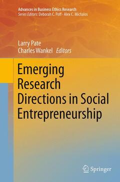 Couverture de l’ouvrage Emerging Research Directions in Social Entrepreneurship