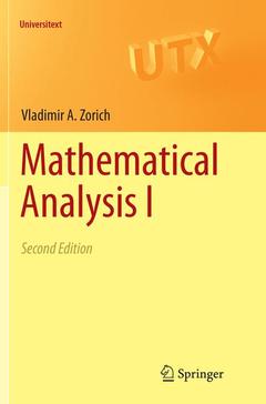 Couverture de l’ouvrage Mathematical Analysis I