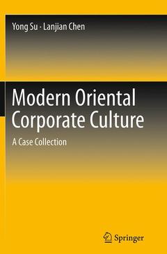 Couverture de l’ouvrage Modern Oriental Corporate Culture