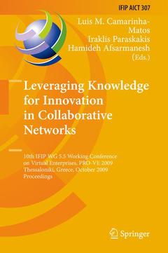 Cover of the book Leveraging Knowledge for Innovation in Collaborative Networks