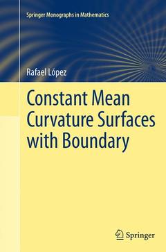 Couverture de l’ouvrage Constant Mean Curvature Surfaces with Boundary