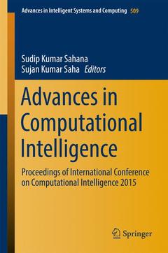 Couverture de l’ouvrage Advances in Computational Intelligence