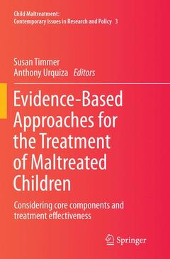 Couverture de l’ouvrage Evidence-Based Approaches for the Treatment of Maltreated Children