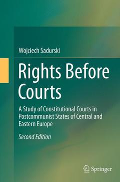 Couverture de l’ouvrage Rights Before Courts