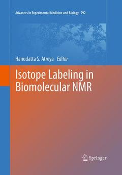 Couverture de l’ouvrage Isotope labeling in Biomolecular NMR