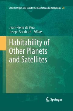 Cover of the book Habitability of Other Planets and Satellites