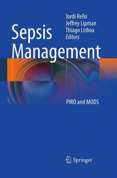 Couverture de l’ouvrage Sepsis Management
