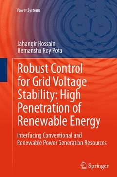 Couverture de l’ouvrage Robust Control for Grid Voltage Stability: High Penetration of Renewable Energy