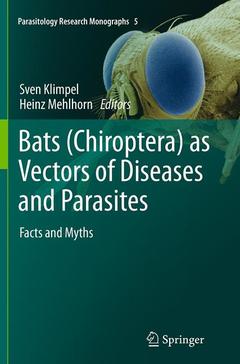 Couverture de l’ouvrage Bats (Chiroptera) as Vectors of Diseases and Parasites