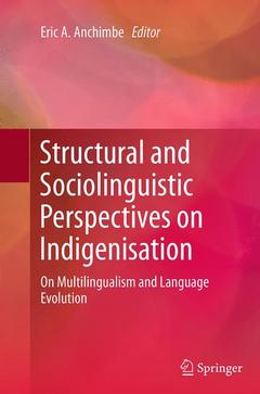 Cover of the book Structural and Sociolinguistic Perspectives on Indigenisation