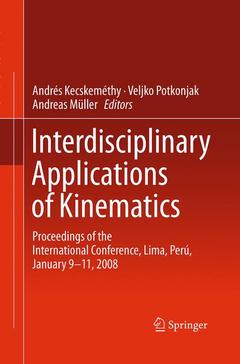 Couverture de l’ouvrage Interdisciplinary Applications of Kinematics