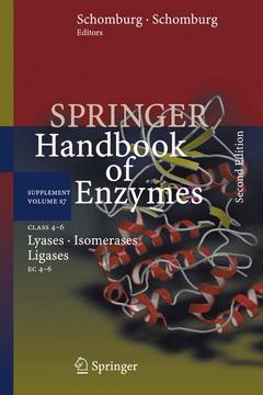 Couverture de l’ouvrage Class 4-6 Lyases, Isomerases, Ligases