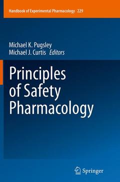 Couverture de l’ouvrage Principles of Safety Pharmacology