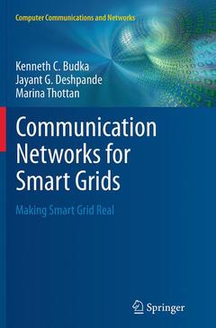Couverture de l’ouvrage Communication Networks for Smart Grids