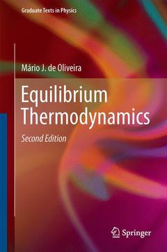 Couverture de l’ouvrage Equilibrium Thermodynamics