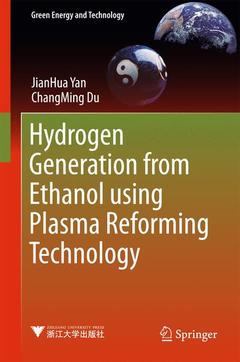 Couverture de l’ouvrage Hydrogen Generation from Ethanol using Plasma Reforming Technology