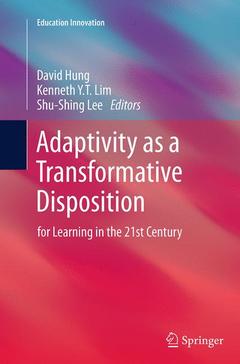 Couverture de l’ouvrage Adaptivity as a Transformative Disposition