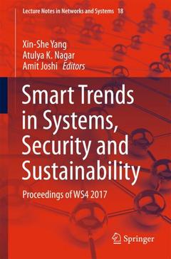 Couverture de l’ouvrage Smart Trends in Systems, Security and Sustainability