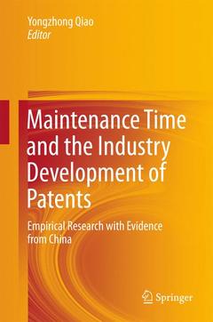 Cover of the book Maintenance Time and the Industry Development of Patents