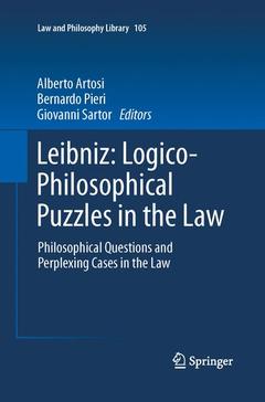 Couverture de l’ouvrage Leibniz: Logico-Philosophical Puzzles in the Law