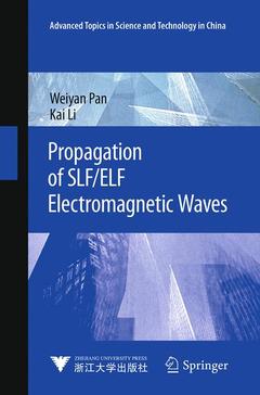 Couverture de l’ouvrage Propagation of SLF/ELF Electromagnetic Waves