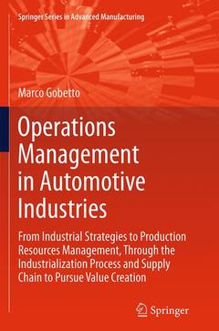 Cover of the book Operations Management in Automotive Industries