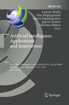 Couverture de l’ouvrage Artificial Intelligence Applications and Innovations