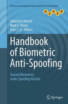 Couverture de l’ouvrage Handbook of Biometric Anti-Spoofing