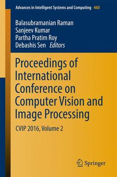 Couverture de l’ouvrage Proceedings of International Conference on Computer Vision and Image Processing