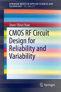 Cover of the book CMOS RF Circuit Design for Reliability and Variability