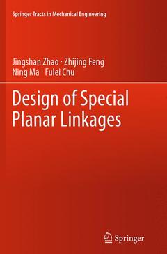 Couverture de l’ouvrage Design of Special Planar Linkages