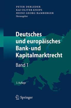 Cover of the book Deutsches und europäisches Bank- und Kapitalmarktrecht