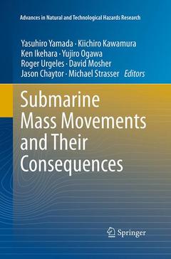 Couverture de l’ouvrage Submarine Mass Movements and Their Consequences