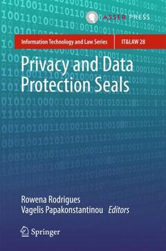 Cover of the book Privacy and Data Protection Seals