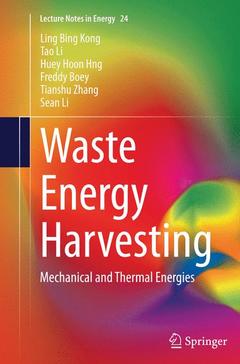 Couverture de l’ouvrage Waste Energy Harvesting