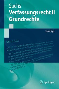 Cover of the book Verfassungsrecht II - Grundrechte