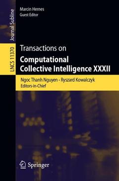 Couverture de l’ouvrage Transactions on Computational Collective Intelligence XXXII