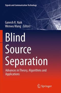 Couverture de l’ouvrage Blind Source Separation
