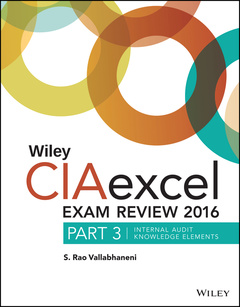 Couverture de l’ouvrage Wiley CIAexcel Exam Review 2016 